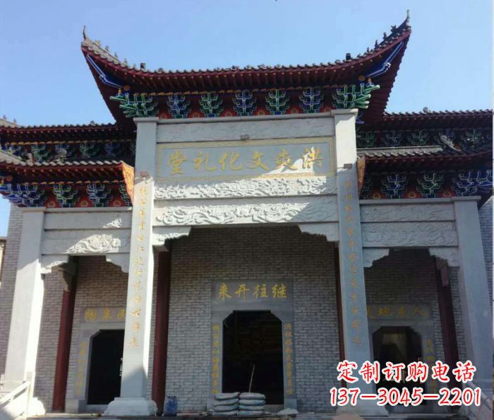 邯郸景区三门石雕牌楼,精美绝伦的艺术之作