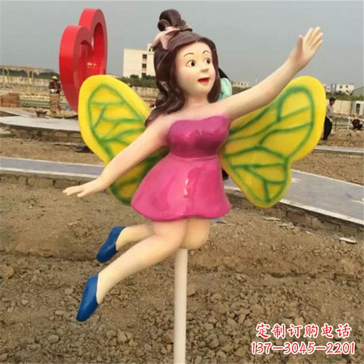 邯郸领雕塑：精美的蝴蝶仙子公园景观雕塑