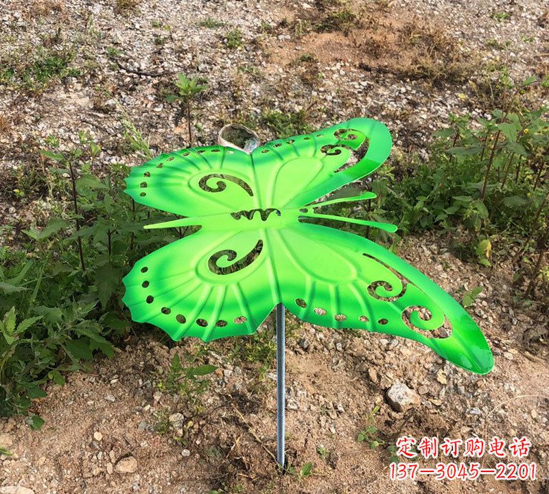 邯郸绿色不锈钢蝴蝶雕塑