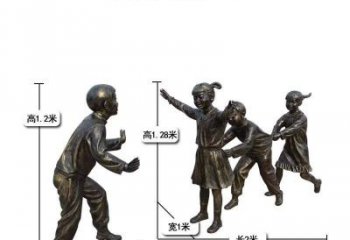 邯郸中领雕塑：打造优雅老鹰捉小鸡儿童雕塑