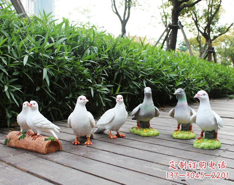 邯郸祝福世界的和平鸽雕塑
