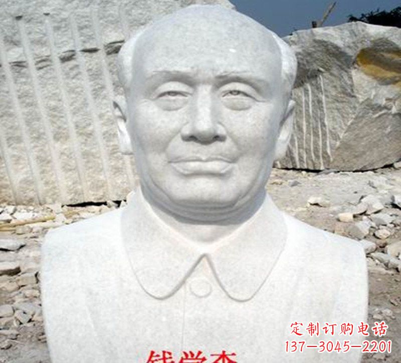 邯郸拥有雄浑气势的钱学森头像雕塑