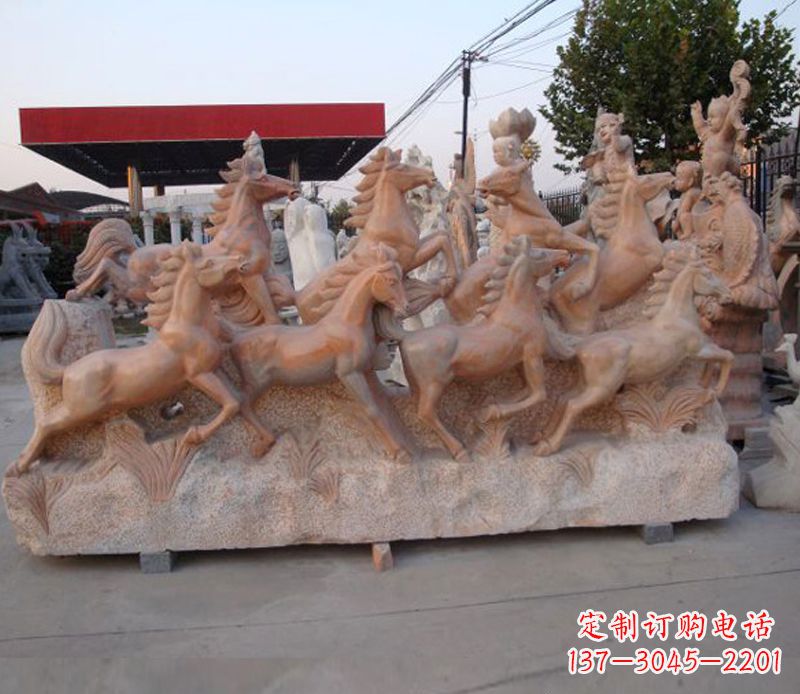邯郸石头奔马雕塑
