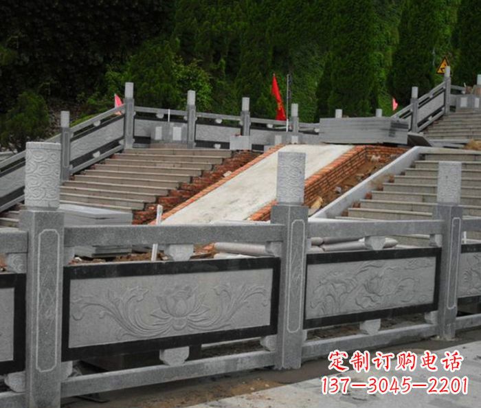 邯郸寺庙景观仿古石栏板 (2)