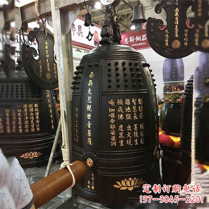 邯郸寺院挂钟铜雕塑