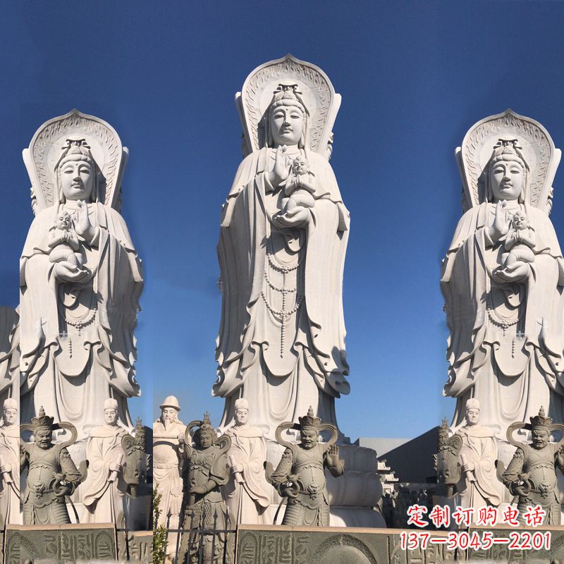 邯郸送子观音大型石雕塑