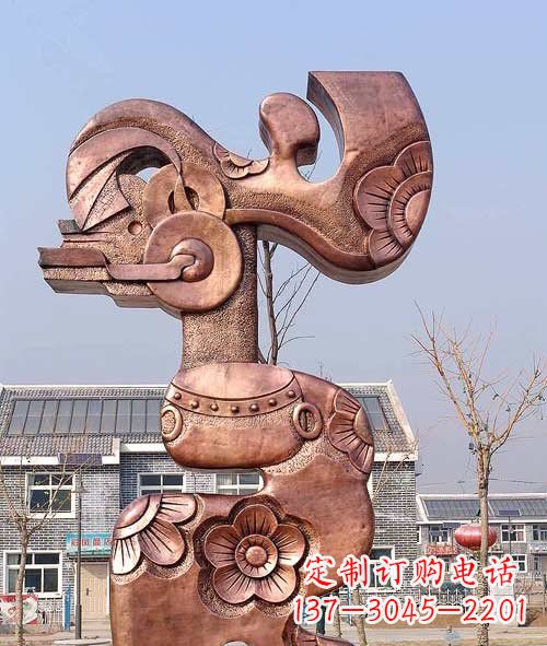 邯郸铜雕抽象皮影戏人物