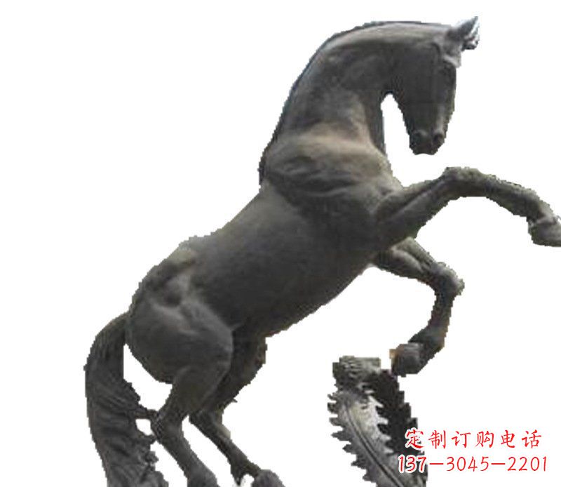 邯郸铜雕广场街道景观摆件动物马雕塑