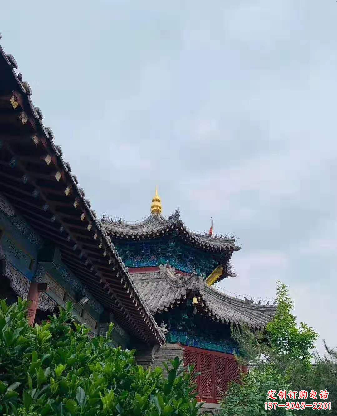 邯郸铜雕葫芦塔顶寺庙摆件