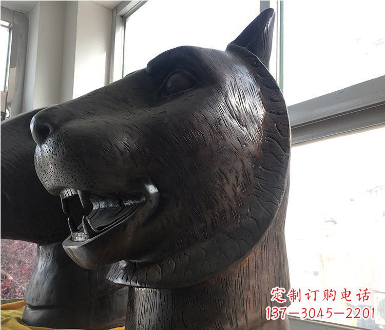 邯郸铜雕生肖动物头像雕塑摆件