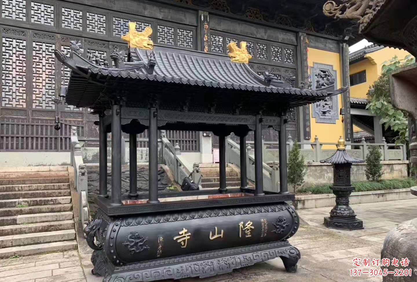 邯郸铜雕香炉寺庙景观户外摆件