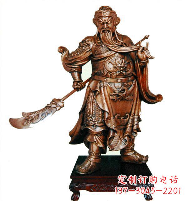邯郸威武握刀关公雕塑