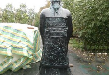 邯郸中领雕塑推出珍贵的秦始皇铜雕塑，这是一件…