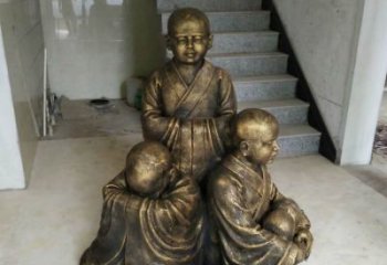 邯郸中国领雕塑推出的金色佛祖三像是一件令人惊…