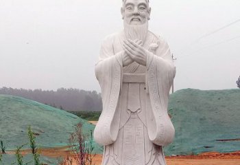 邯郸中领雕塑：精致雕刻的少海公园孔子雕像