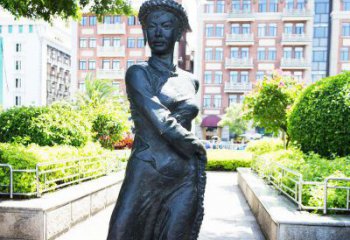 邯郸民族风情女性青铜雕塑