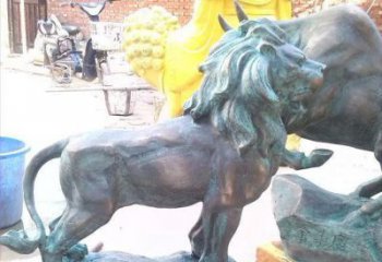 邯郸象征霸气，越狱青铜狮子雕塑