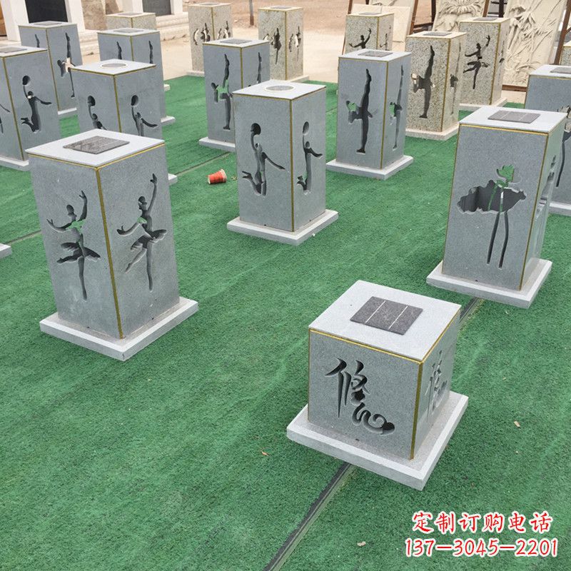邯郸现代镂花石灯