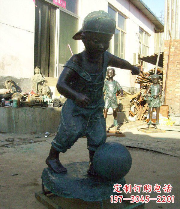 邯郸小孩玩耍青铜人物铜雕