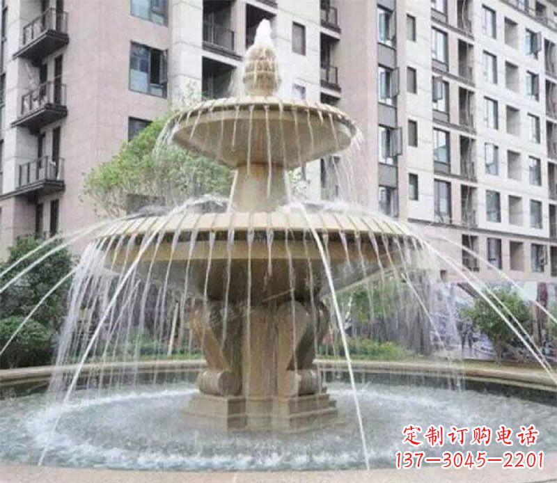 邯郸小区大型喷泉景观石雕