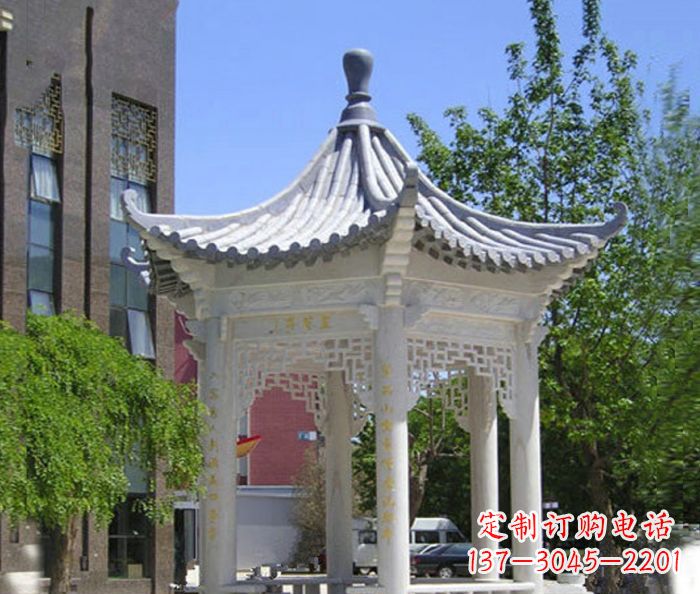 邯郸小区景观大理石凉亭