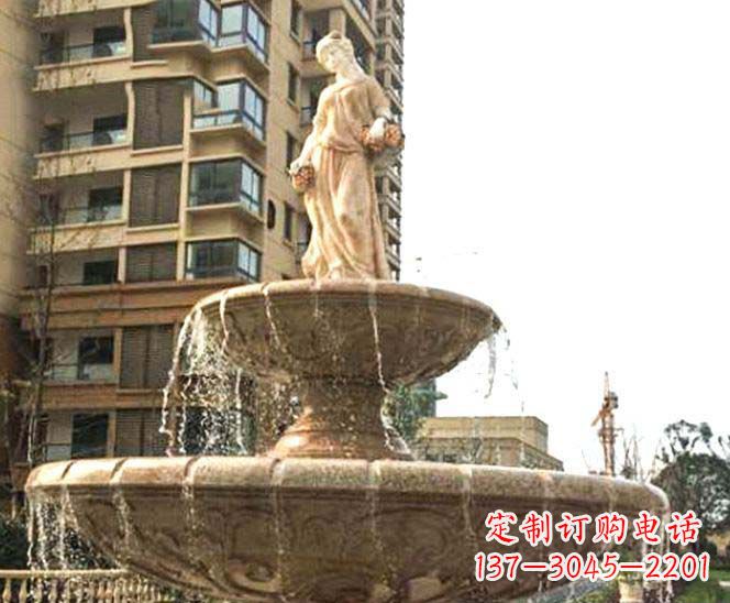 邯郸小区景观西方女人喷泉石雕