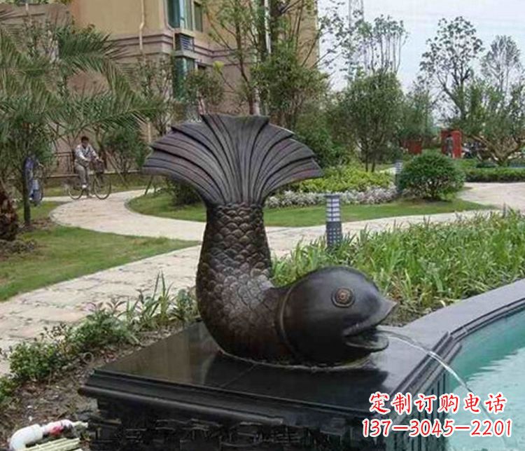 邯郸鱼喷泉铜雕