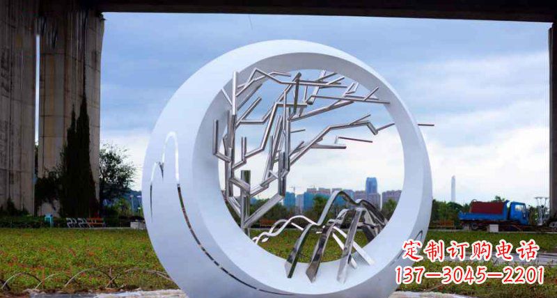 邯郸园林不锈钢抽象树枝雕塑