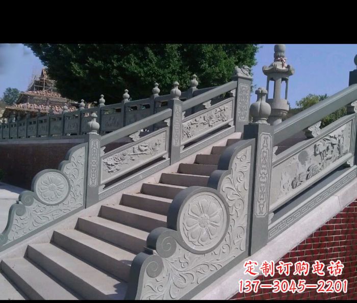 邯郸园林景观大理石栏板雕塑 (4)