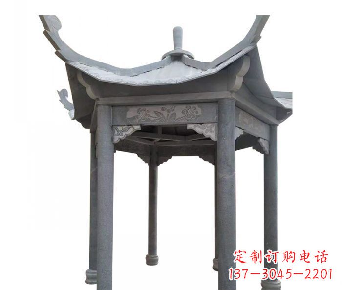 邯郸园林景观仿古石雕凉亭 (3)