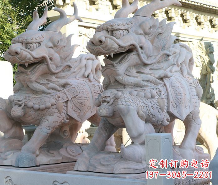 邯郸招财瑞兽麒麟石雕 (2)