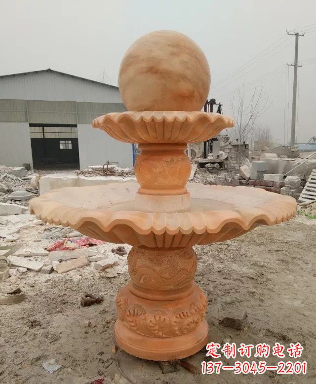 邯郸招财双层风水球石雕