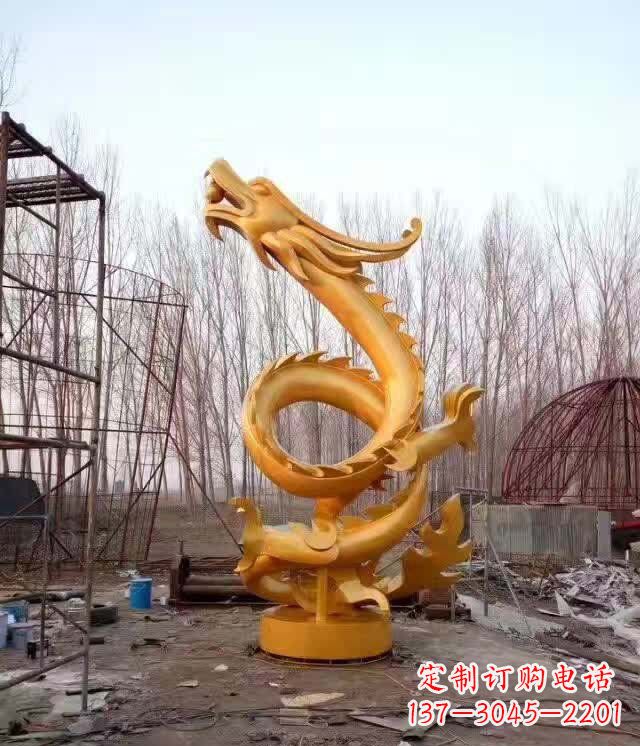 邯郸铸铜盘龙云腾铜雕