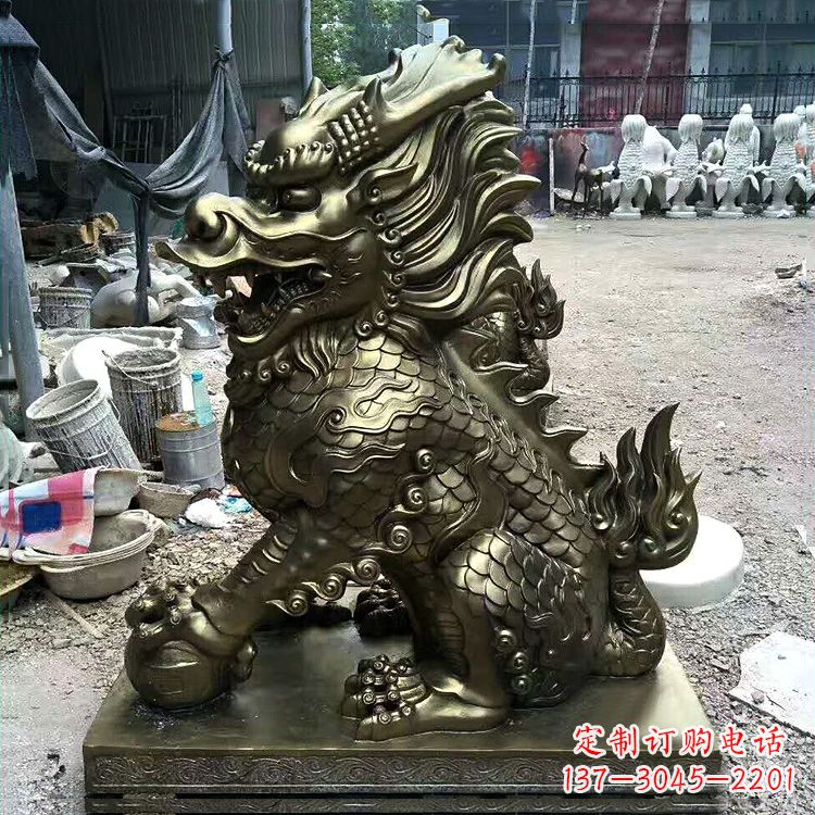 邯郸铸铜麒麟雕塑